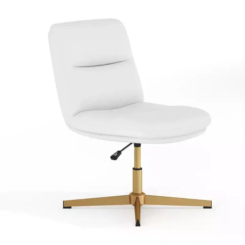 Chaise de bureau pivotante sans accoudoirs Merrick Lane, dossier mi-hauteur réglable – Dossier et assise rembourrés, cadre robuste
