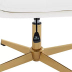 Chaise de bureau pivotante sans accoudoirs Merrick Lane, dossier mi-hauteur réglable – Dossier et assise rembourrés, cadre robuste