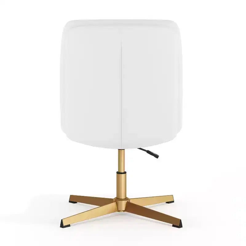 Chaise de bureau pivotante sans accoudoirs Merrick Lane, dossier mi-hauteur réglable – Dossier et assise rembourrés, cadre robuste