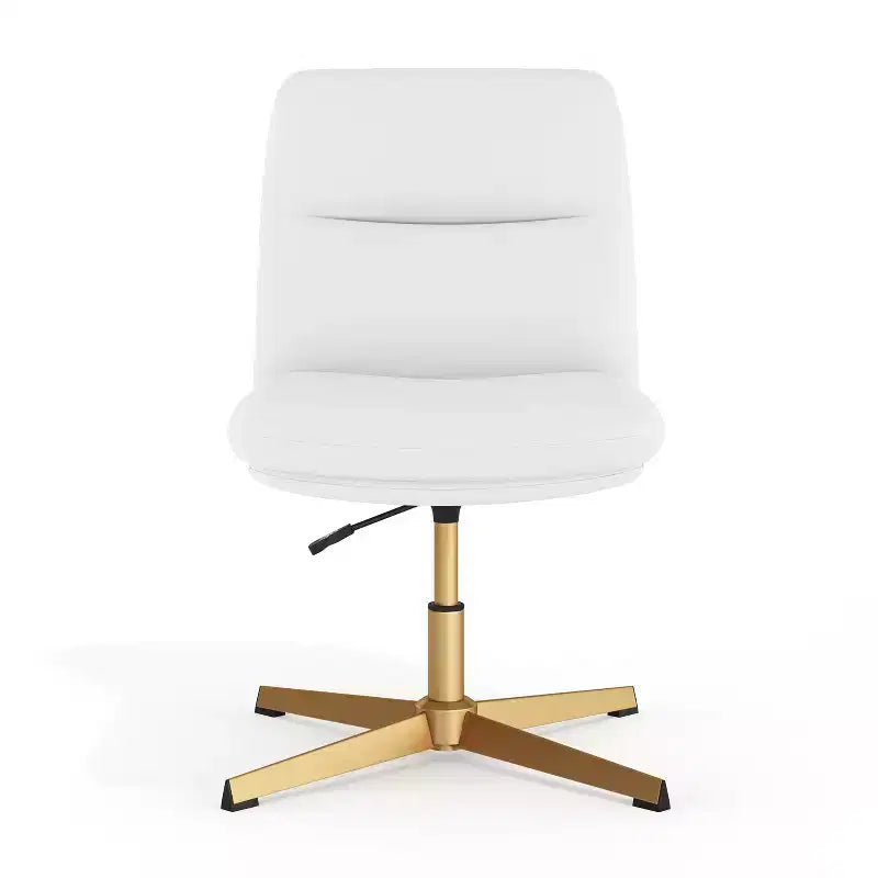 Chaise de bureau pivotante sans accoudoirs Merrick Lane, dossier mi-hauteur réglable – Dossier et assise rembourrés, cadre robuste