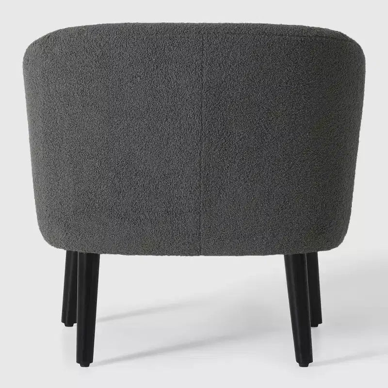 WestinTrends Alexandria Fauteuil d'appoint en similicuir imitation fourrure de mouton de style Mid-Century (Lot de 2) - 73,6 cm de large