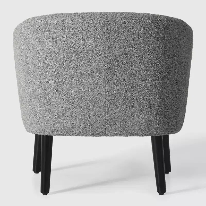 WestinTrends Alexandria Fauteuil d'appoint en similicuir imitation fourrure de mouton de style Mid-Century (Lot de 2) - 73,6 cm de large