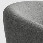 WestinTrends Alexandria Fauteuil d'appoint en similicuir imitation fourrure de mouton de style Mid-Century (Lot de 2) - 73,6 cm de large