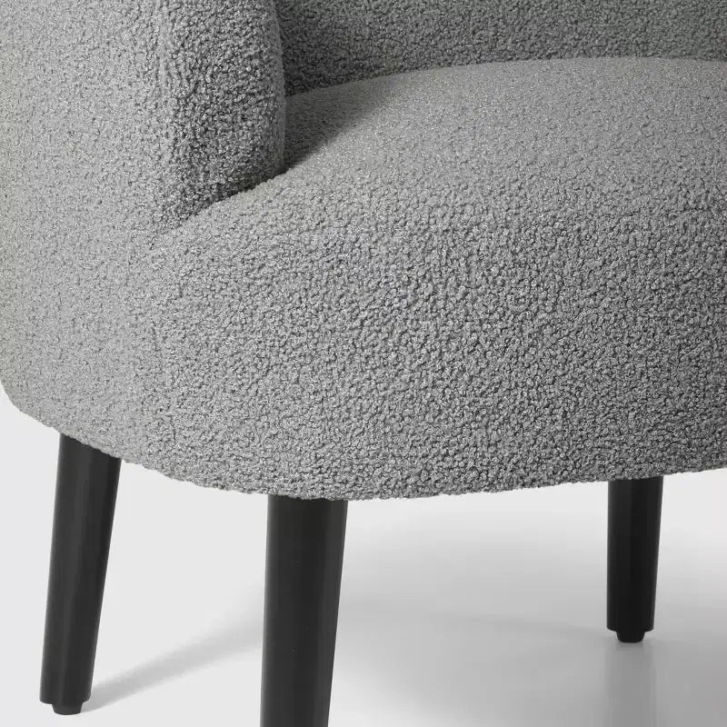 WestinTrends Alexandria Fauteuil d'appoint en similicuir imitation fourrure de mouton de style Mid-Century (Lot de 2) - 73,6 cm de large
