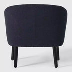 WestinTrends Alexandria Fauteuil d'appoint en similicuir imitation fourrure de mouton de style Mid-Century (Lot de 2) - 73,6 cm de large