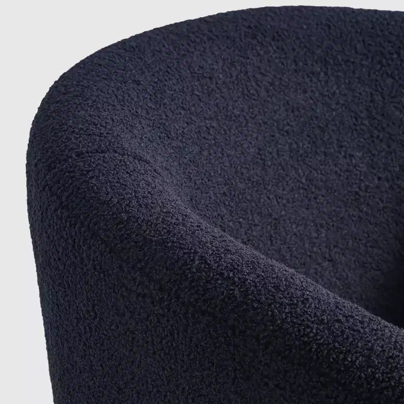 WestinTrends Alexandria Fauteuil d'appoint en similicuir imitation fourrure de mouton de style Mid-Century (Lot de 2) - 73,6 cm de large