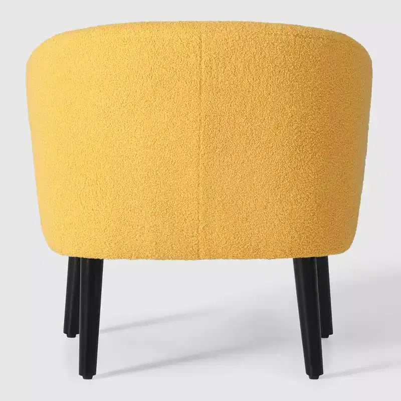 WestinTrends Alexandria Fauteuil d'appoint en similicuir imitation fourrure de mouton de style Mid-Century (Lot de 2) - 73,6 cm de large