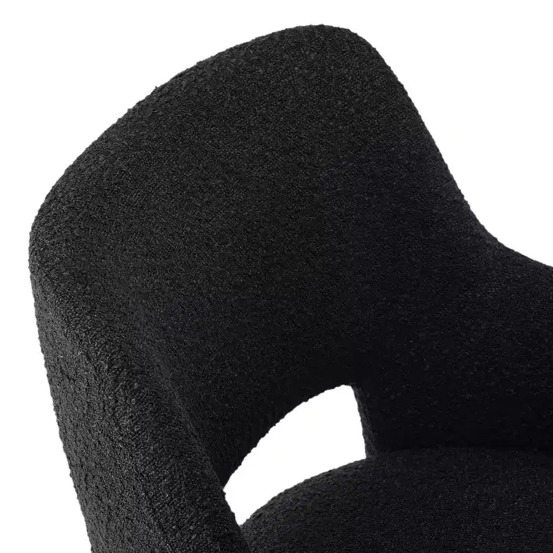 WestinTrends Genevieve Mid-Century Modern Swivel Office Chair With Wheels
