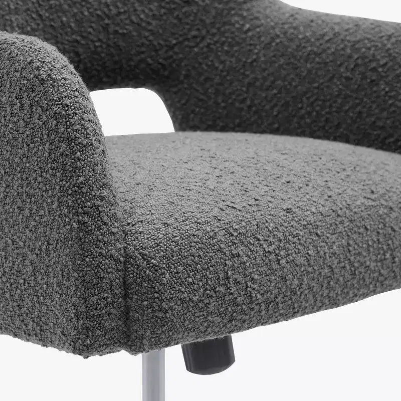 WestinTrends Genevieve Mid-Century Modern Swivel Office Chair With Wheels