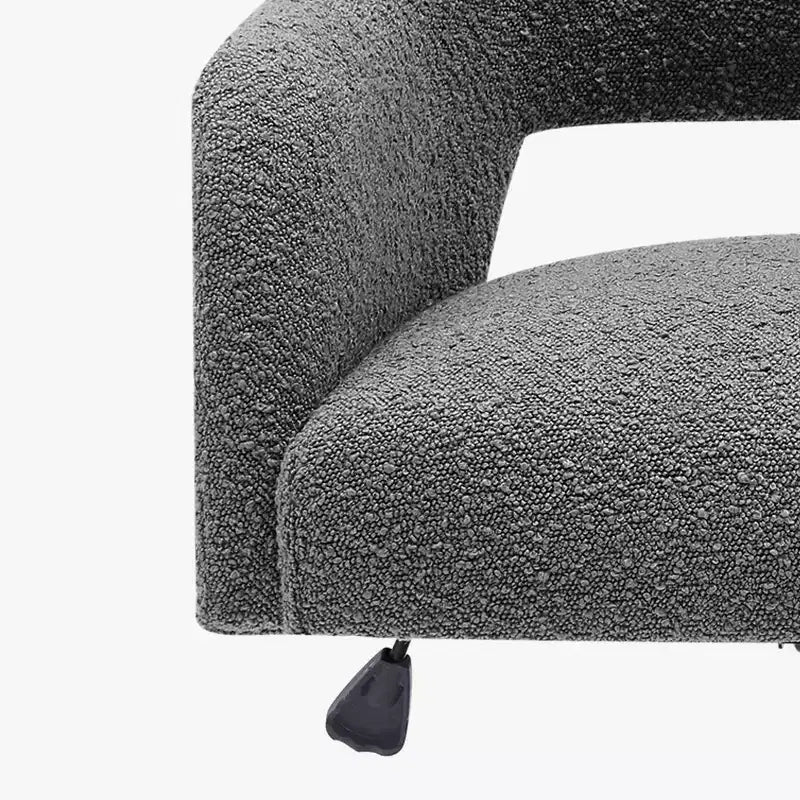WestinTrends Genevieve Mid-Century Modern Swivel Office Chair With Wheels