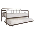 ChaletPosh Lit de Repos Gigogne Double en Métal