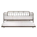 ChaletPosh Lit de Repos Gigogne Double en Métal