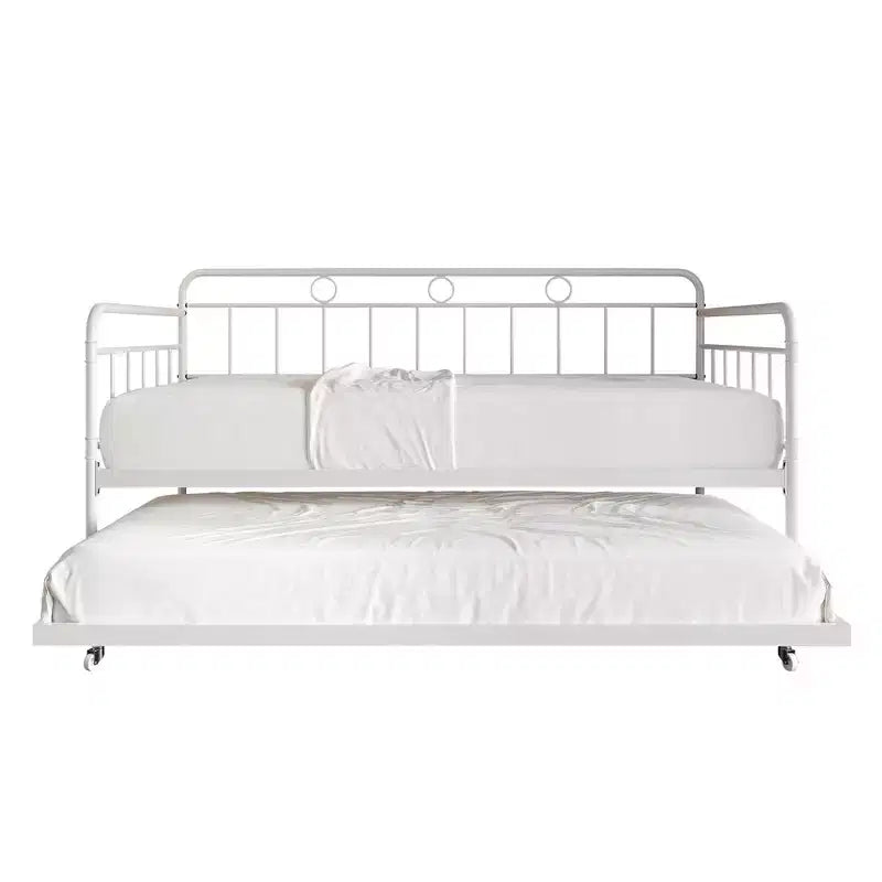 ChaletPosh Lit de Repos Gigogne Double en Métal