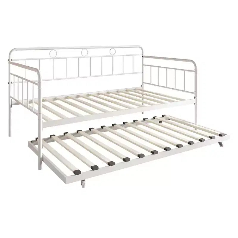 ChaletPosh Lit de Repos Gigogne Double en Métal