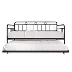 ChaletPosh Lit de Repos Gigogne Double en Métal