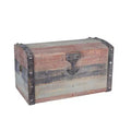 Household Essentials Small Wooden Storage Trunk