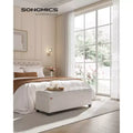 SONGMICS Storage Ottoman Bench End of Bed Bench Storage Chest Load up to 660 lb for Living Room Bedroom