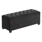 SONGMICS Banc de rangement Ottoman Banc de bout de lit Coffre de rangement Charge jusqu'à 300 kg pour salon et chambre à coucher