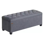 SONGMICS Banc de rangement Ottoman Banc de bout de lit Coffre de rangement Charge jusqu'à 300 kg pour salon et chambre à coucher