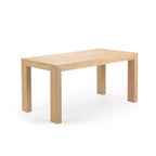 Plank+Beam 60 Table à manger moderne pour 4, Table à manger rectangulaire en bois massif pour cuisine/salle à manger