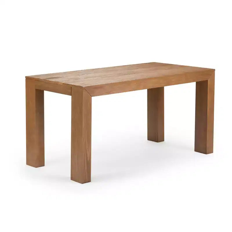 Plank+Beam 60 Table à manger moderne pour 4, Table à manger rectangulaire en bois massif pour cuisine/salle à manger