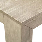Plank+Beam 60 Table à manger moderne pour 4, Table à manger rectangulaire en bois massif pour cuisine/salle à manger