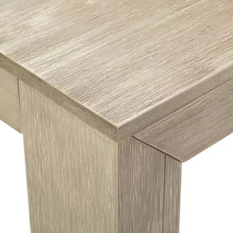 Plank+Beam 60 Table à manger moderne pour 4, Table à manger rectangulaire en bois massif pour cuisine/salle à manger