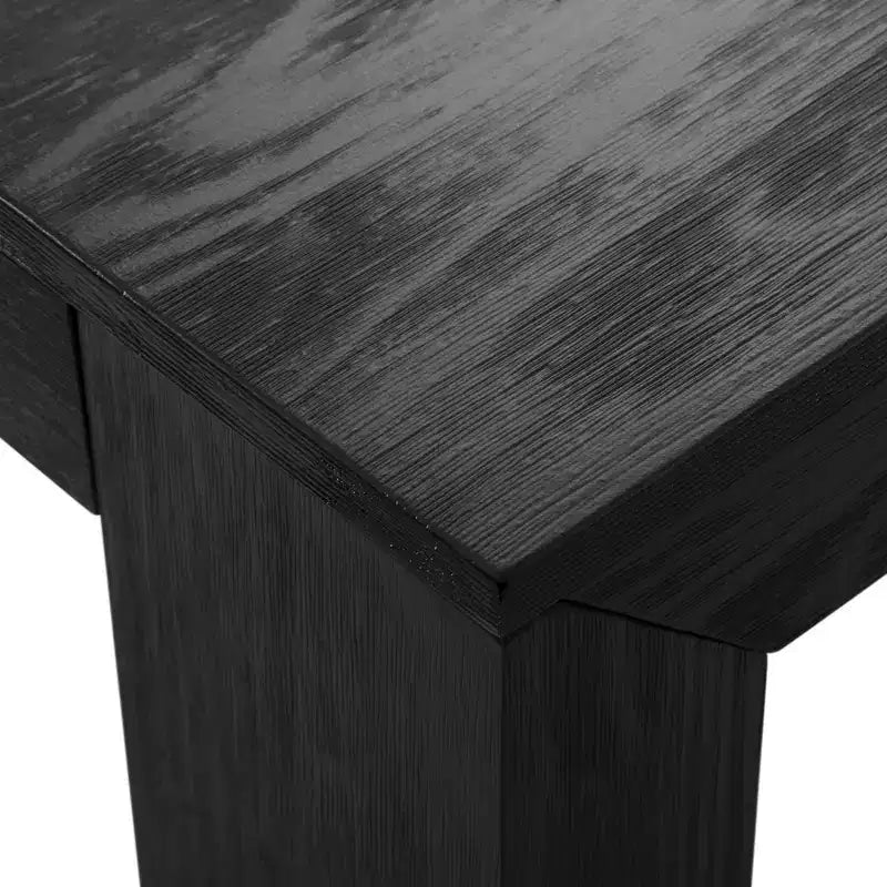 Plank+Beam 60 Table à manger moderne pour 4, Table à manger rectangulaire en bois massif pour cuisine/salle à manger