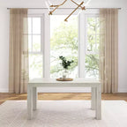 Plank+Beam 60 Table à manger moderne pour 4, Table à manger rectangulaire en bois massif pour cuisine/salle à manger