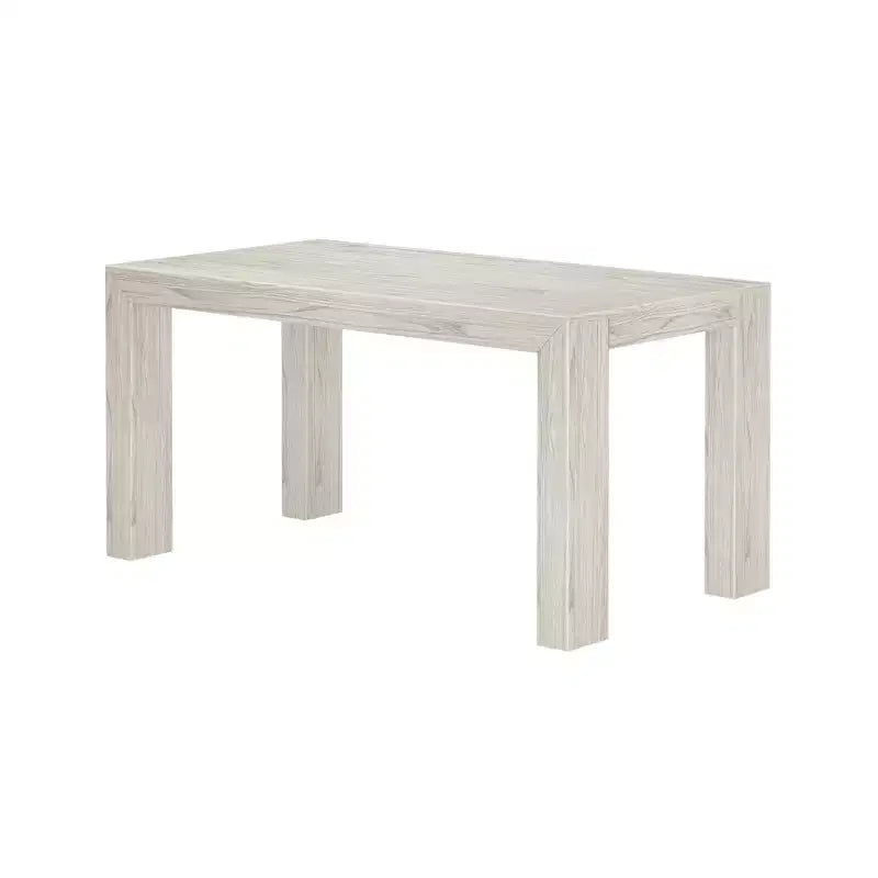 Plank+Beam 60 Table à manger moderne pour 4, Table à manger rectangulaire en bois massif pour cuisine/salle à manger
