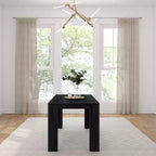 Plank+Beam 60 Table à manger moderne pour 4, Table à manger rectangulaire en bois massif pour cuisine/salle à manger