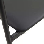 Lot de 2 chaises de salle à manger modernes Kora LeisureMod en similicuir rembourré avec pieds en acier, confortables et élégantes pour salles à manger et cuisines