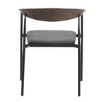 Lot de 2 chaises de salle à manger modernes Kora LeisureMod en similicuir rembourré avec pieds en acier, confortables et élégantes pour salles à manger et cuisines