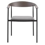 Lot de 2 chaises de salle à manger modernes Kora LeisureMod en similicuir rembourré avec pieds en acier, confortables et élégantes pour salles à manger et cuisines