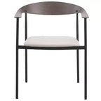 Lot de 2 chaises de salle à manger modernes Kora LeisureMod en similicuir rembourré avec pieds en acier, confortables et élégantes pour salles à manger et cuisines