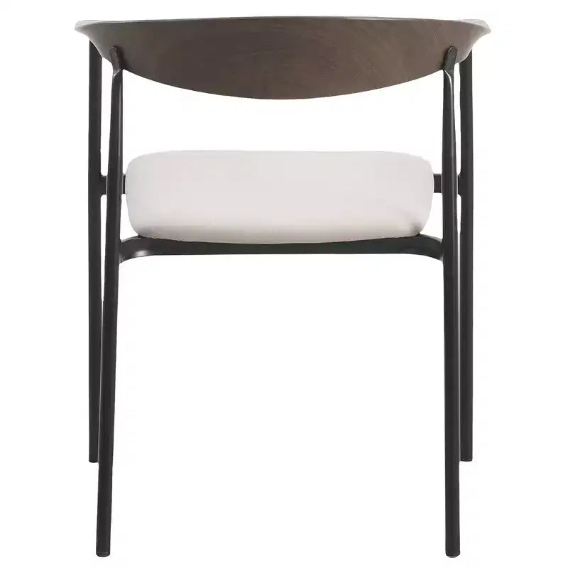 Lot de 2 chaises de salle à manger modernes Kora LeisureMod en similicuir rembourré avec pieds en acier, confortables et élégantes pour salles à manger et cuisines