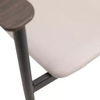 Lot de 2 chaises de salle à manger modernes Kora LeisureMod en similicuir rembourré avec pieds en acier, confortables et élégantes pour salles à manger et cuisines