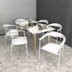 Lot de 2 chaises de salle à manger modernes Kora LeisureMod en similicuir rembourré avec pieds en acier, confortables et élégantes pour salles à manger et cuisines