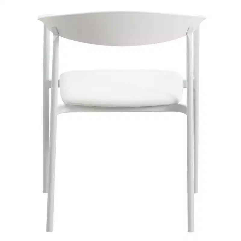 Lot de 2 chaises de salle à manger modernes Kora LeisureMod en similicuir rembourré avec pieds en acier, confortables et élégantes pour salles à manger et cuisines