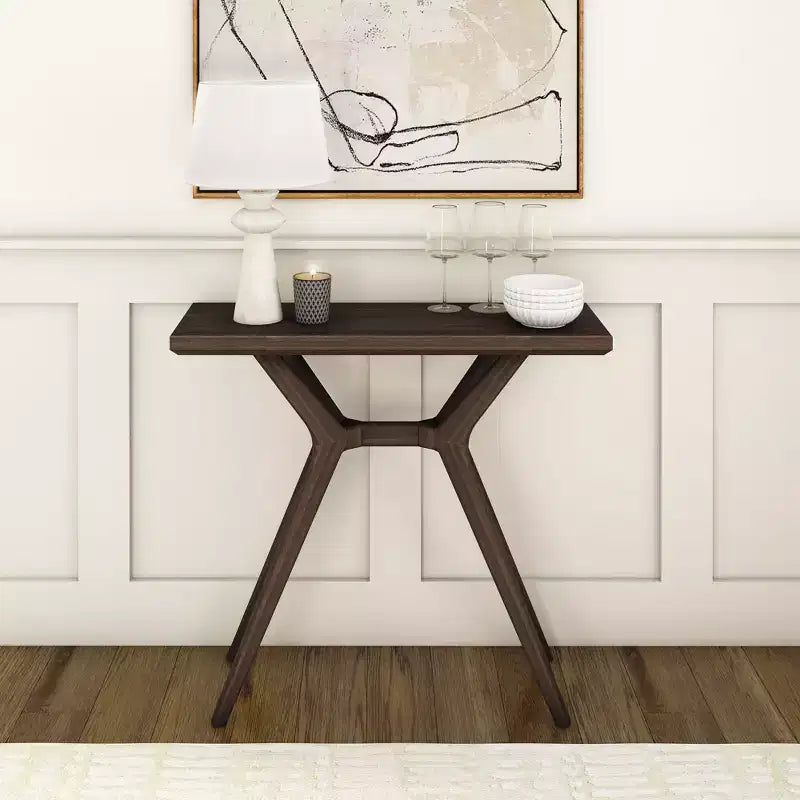 Table console Plank+Beam Verso, table de canapé moderne en bois massif de 36 pouces, table d'entrée étroite pour couloir, derrière le canapé, salon, foyer