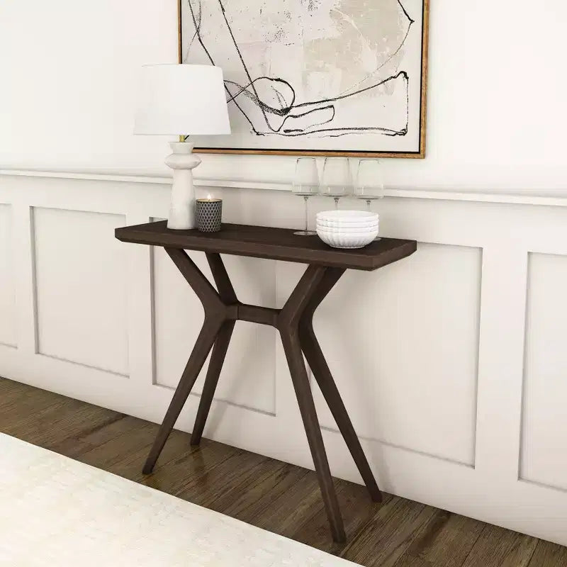 Table console Plank+Beam Verso, table de canapé moderne en bois massif de 36 pouces, table d'entrée étroite pour couloir, derrière le canapé, salon, foyer