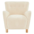 Fauteuil d'appoint en imitation peau de mouton Zornitza de SAFAVIEH Couture - 31 po L x 27 po P x 33 po H - 31Lx27Px33H