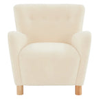 Fauteuil d'appoint en imitation peau de mouton Zornitza de SAFAVIEH Couture - 31 po L x 27 po P x 33 po H - 31Lx27Px33H