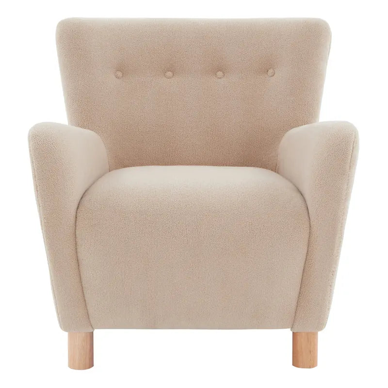 Fauteuil d'appoint en imitation peau de mouton Zornitza de SAFAVIEH Couture - 31 po L x 27 po P x 33 po H - 31Lx27Px33H