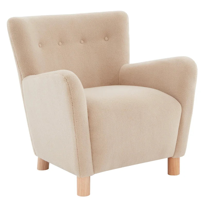 Fauteuil d'appoint en imitation peau de mouton Zornitza de SAFAVIEH Couture - 31 po L x 27 po P x 33 po H - 31Lx27Px33H
