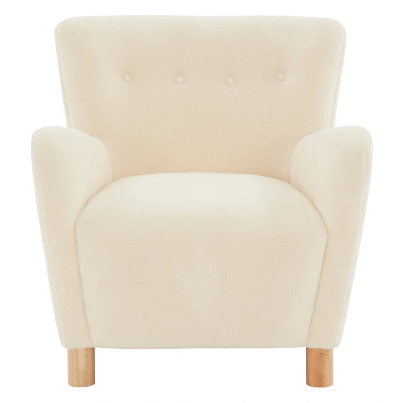 Fauteuil d'appoint en imitation peau de mouton Zornitza de SAFAVIEH Couture - 31 po L x 27 po P x 33 po H - 31Lx27Px33H
