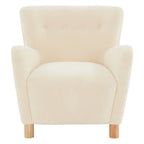 Fauteuil d'appoint en imitation peau de mouton Zornitza de SAFAVIEH Couture - 31 po L x 27 po P x 33 po H - 31Lx27Px33H