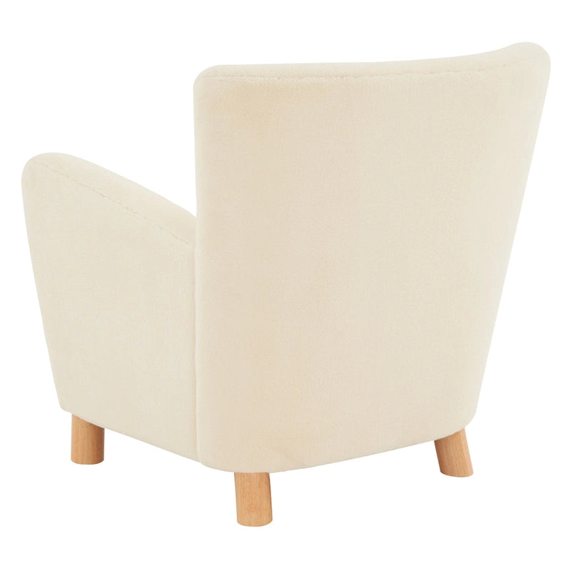 Fauteuil d'appoint en imitation peau de mouton Zornitza de SAFAVIEH Couture - 31 po L x 27 po P x 33 po H - 31Lx27Px33H