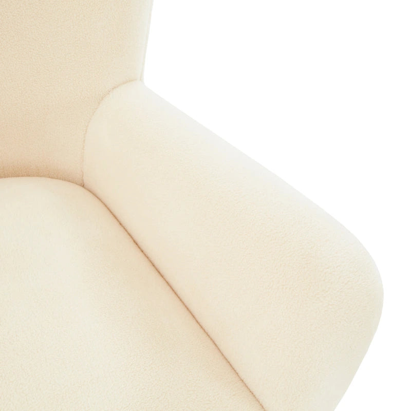Fauteuil d'appoint en imitation peau de mouton Zornitza de SAFAVIEH Couture - 31 po L x 27 po P x 33 po H - 31Lx27Px33H
