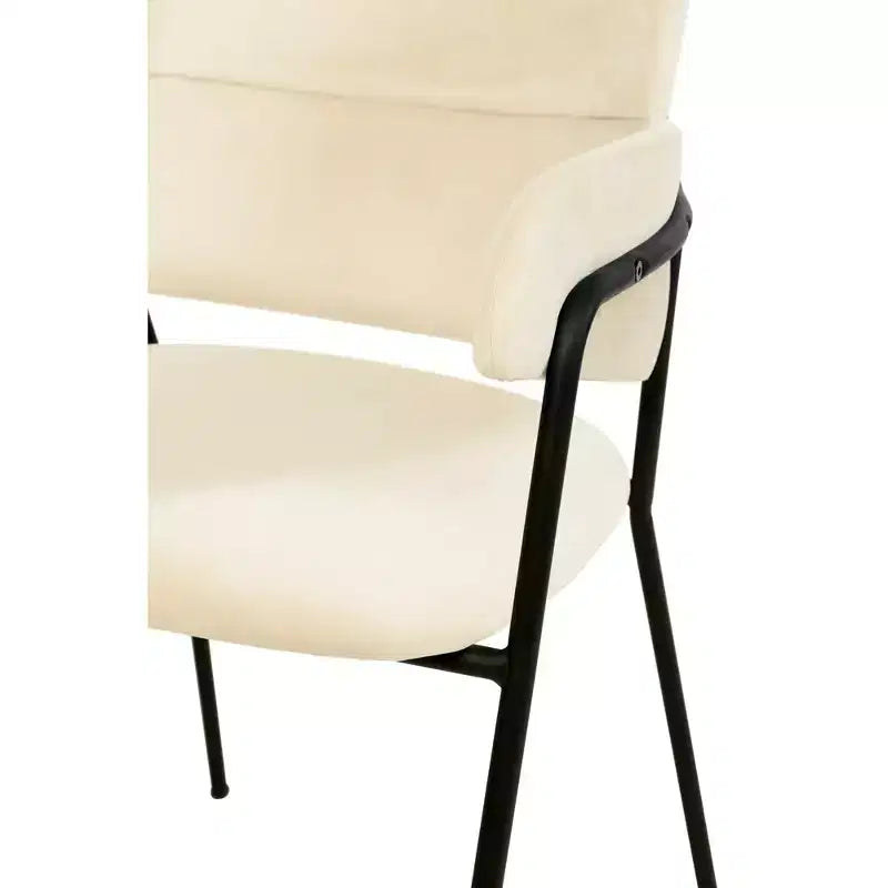 Chaise de salle à manger LeisureMod Axis rembourrée - Siège d'appoint moderne avec pieds durables en acier inoxydable à revêtement en poudre pour cuisine, salle à manger, bureau et salon.